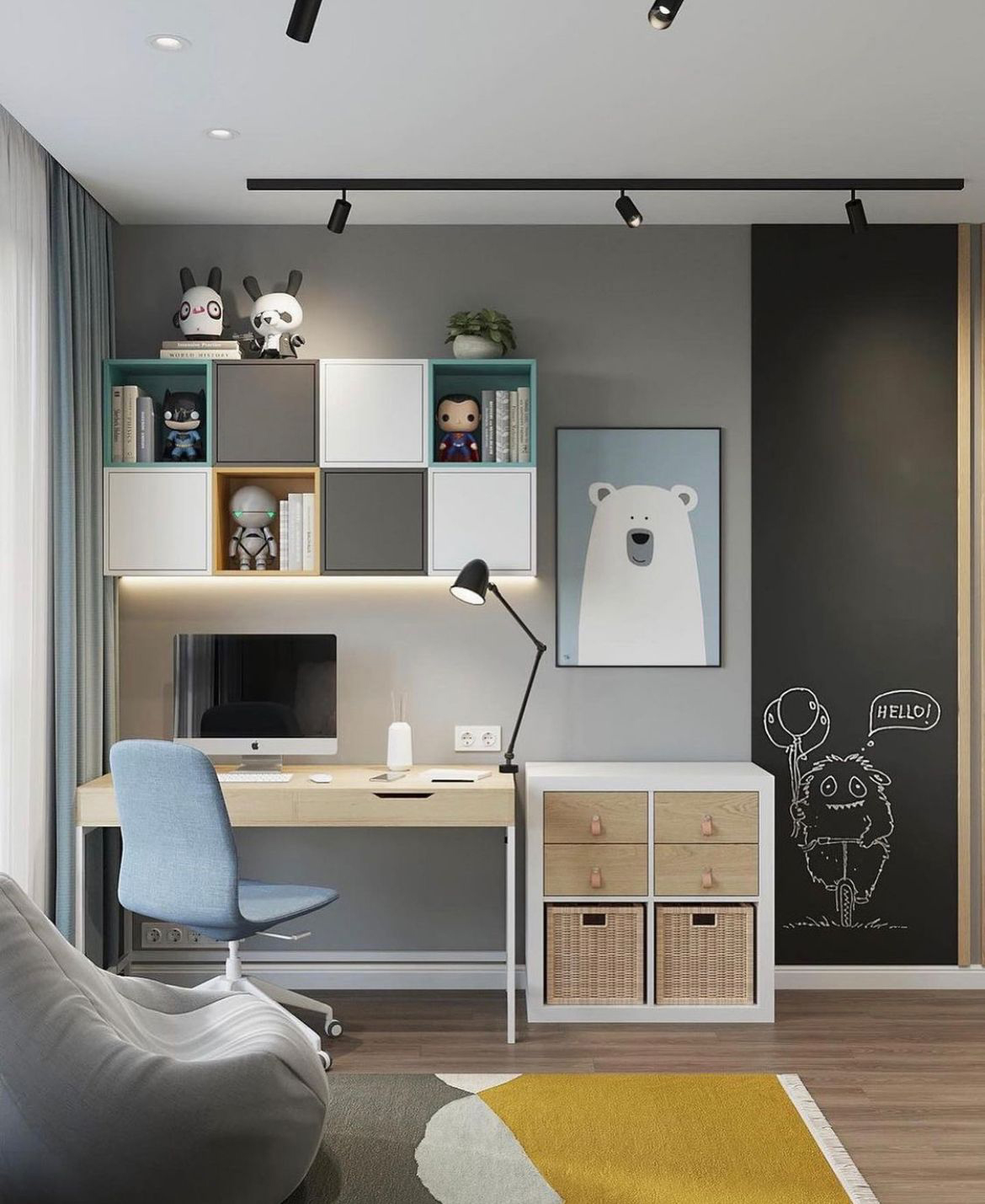 Proyecto de diseño en cuarto de departamento